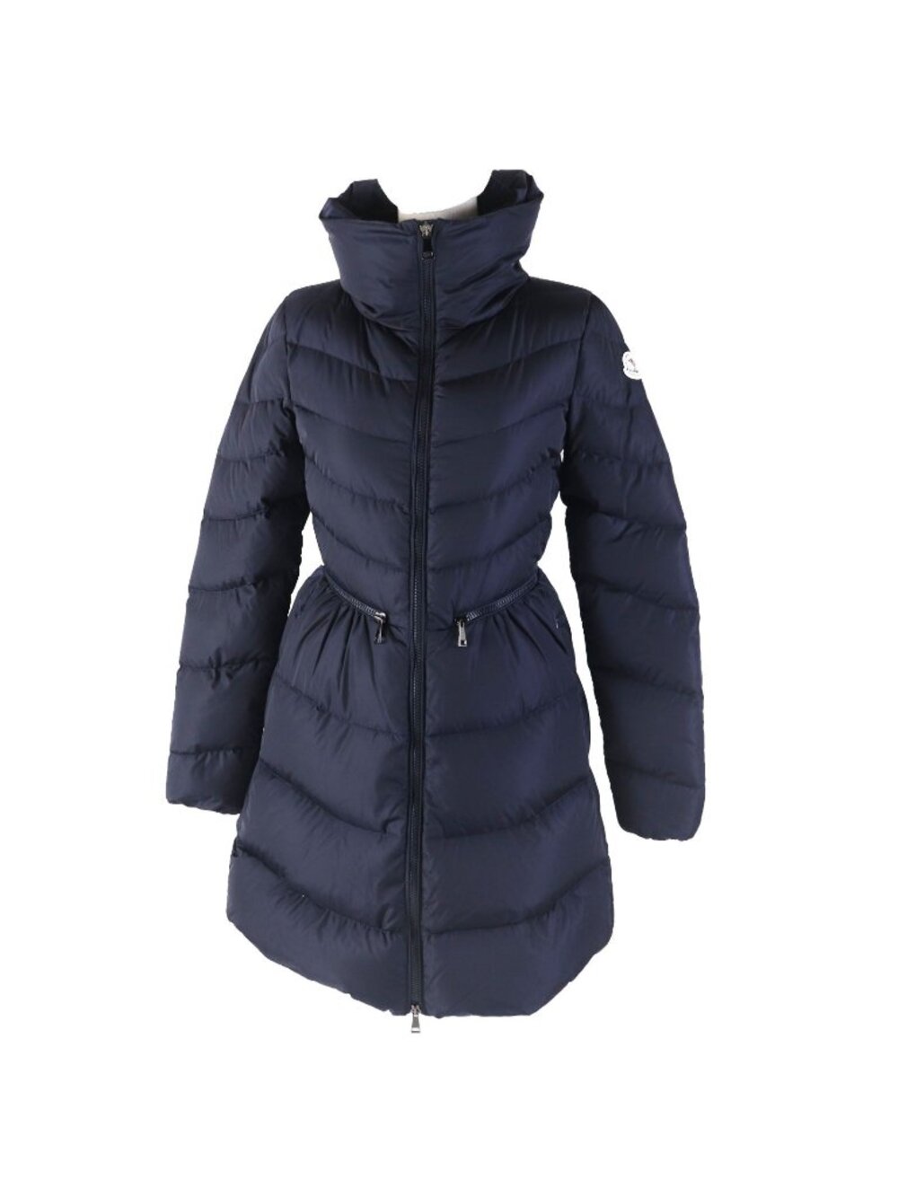 Moncler Mirielon Silhouette with Emblem Down Coat Navy 00